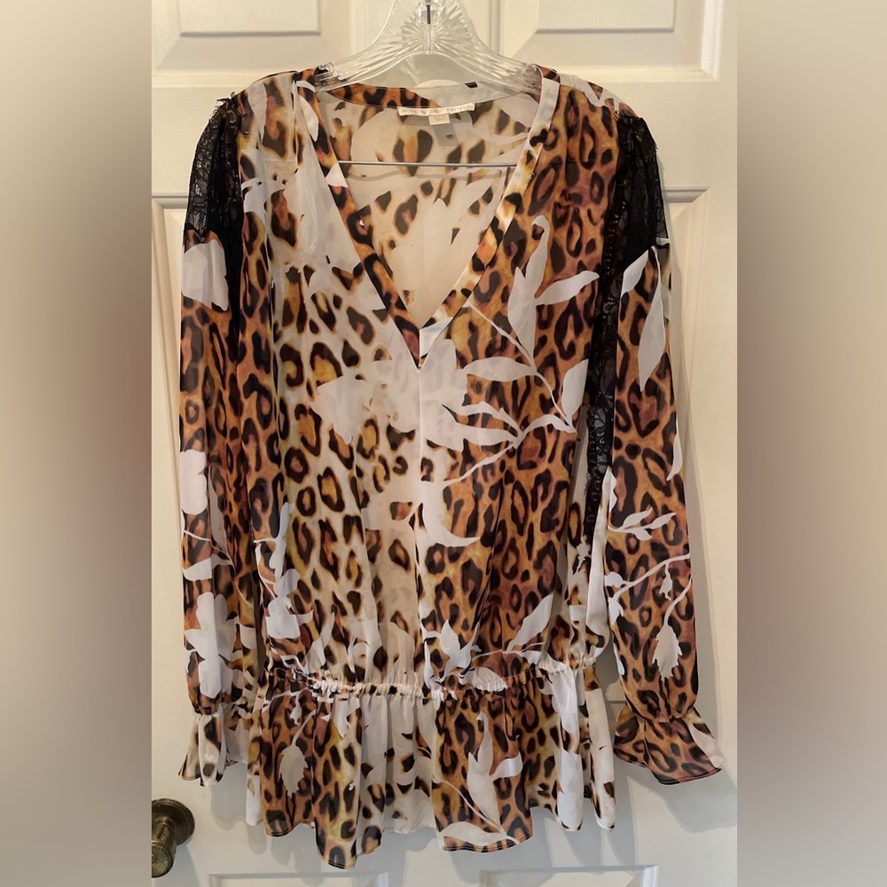 Boston Proper Animal Print top